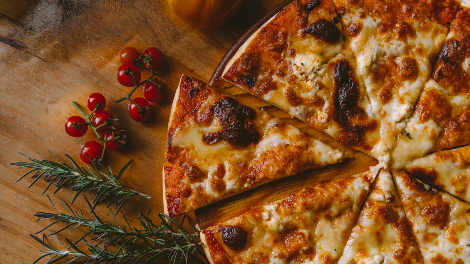 Stone-baked pizza